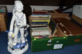 THREE BOXES AND LOOSE BOOKS AND SUNDRY ITEMS, to include thirty two volumes of Chapman & Hall '