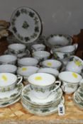 A ROYAL WORCESTER 'HOP MATHON' PATTERN DINNER SERVICE, comprising a pair of oval serving dishes, a