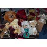 TWO BOXES OF TEDDY BEARS AND OTHER SOFT TOYS, twenty one soft toys to include teddy bears by The