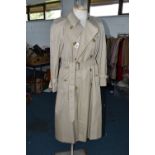 A CLASSIC LADIES BURBERRY TRENCH COAT, UK size 12 petite (1)