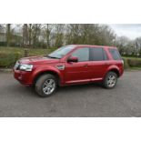 A 2014 LAND ROVER FREELANDER XS SD4 AUTO Version D5H2, in metallic Red finish with a 2.2litre diesel