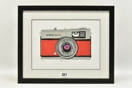 DESIGN SMITH (BRITISH CONTEMPORARY) 'OLYMPUS TRIP 35', a limited edition screen print 6/35 depicting