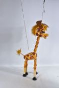 A BOXED PELHAM GIRAFFE DISPLAY PUPPET, has crack to head otherwise appears complete and in good