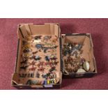 A QUANTITY OF ASSORTED HOLLOWCAST FIGURES, ANIMALS AND ACCESSORIES, mainly Britains and John