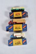 THREE BOXED LESNEY MATCHBOX SERIES MAJOR PACK MODEL DIE-CAST VEHICLES, to include a B.P. Petrol