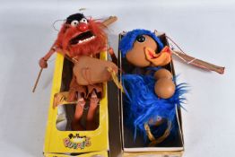 TWO BOXED PELHAM PUPPETS, Deluxe SM Animal from the Muppet Show and Rod Hull's Emu, both appear