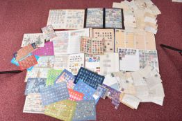 COLLECTION OF STAMPS IN A BOX WITHIN NINE ALBUMS AND LOOSE IN PACKETS, we note Denmark Christmas