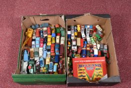 A COLLECTION OF PLAYWORN DIE-CAST MODEL VEHICLES, to include Corgi models Heinkel 233, a Proteus