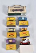 A COLLECTION OF DIE-CAST MATCHBOX VEHICLES AND TWO OTHERS, to include a boxed Chevrolet Impala no.