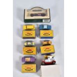 A COLLECTION OF DIE-CAST MATCHBOX VEHICLES AND TWO OTHERS, to include a boxed Chevrolet Impala no.