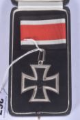 A KNIGHTS CROSS OF THE IRON CROSS, it is believe these iron crosses were made by Steinhauer & Luck