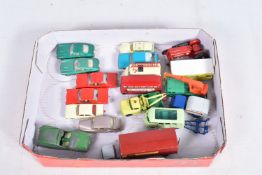A QUANTITY OF UNBOXED AND ASSORTED MATCHBOX DIECAST VEHICLES, to include Commer T.V. Service Van '