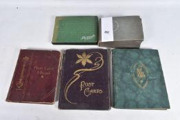 POSTCARDS, five albums containing approximately 391* early -mid 20th century, age related BIRTHDAY