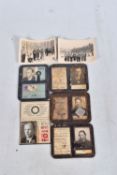 A COLLECTION OF FIVE WWII AND LATER GERMAN TRAVEL PASSES AND TWO SMALL PHOTOGRAPHS, the passes are