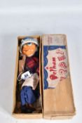 A BOXED PELHAM SL SARAH SWEDE PUPPET, appears complete and in fairly good condition with only