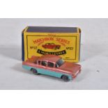 A BOXED DIE-CAST MOKO LESNEY MATCHBOX SERIES VAUXHALL CRESTA NO. 22, painted with a reddish brown