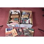 TWO BOXES OF MILITARY INTEREST BOOKS TO INCLUDE WWI AND WWII and later, there are various books