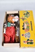A BOXED PELHAM SL63 TIGER PUPPET, version with label to clothing, appears complete and in good