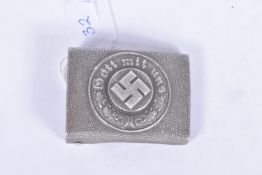 A GERMAN POLICE COMBAT BELT BUCKLE, this was one issued to other ranks and features a raised