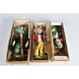 THREE BOXED PELHAM PUPPETS, Mother Dragon, Baby Dragon and Frog, all appear complete and in fairly