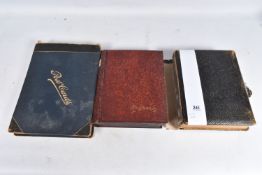 POSTCARDS, Three Postcard Albums containing approximately 490* early 20th century CHRISTMAS / NEW