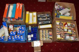 A QUANTITY OF EMPTY DIECAST BOXES, to include names such as Lion, Joal, Dinky, Corgi Toys, Matchbox,