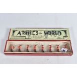 A BOXED BRITAINS ARMIES OF THE WORLD THE KING'S OWN SCOTTISH BORDERERS SET, No.1395, playworn