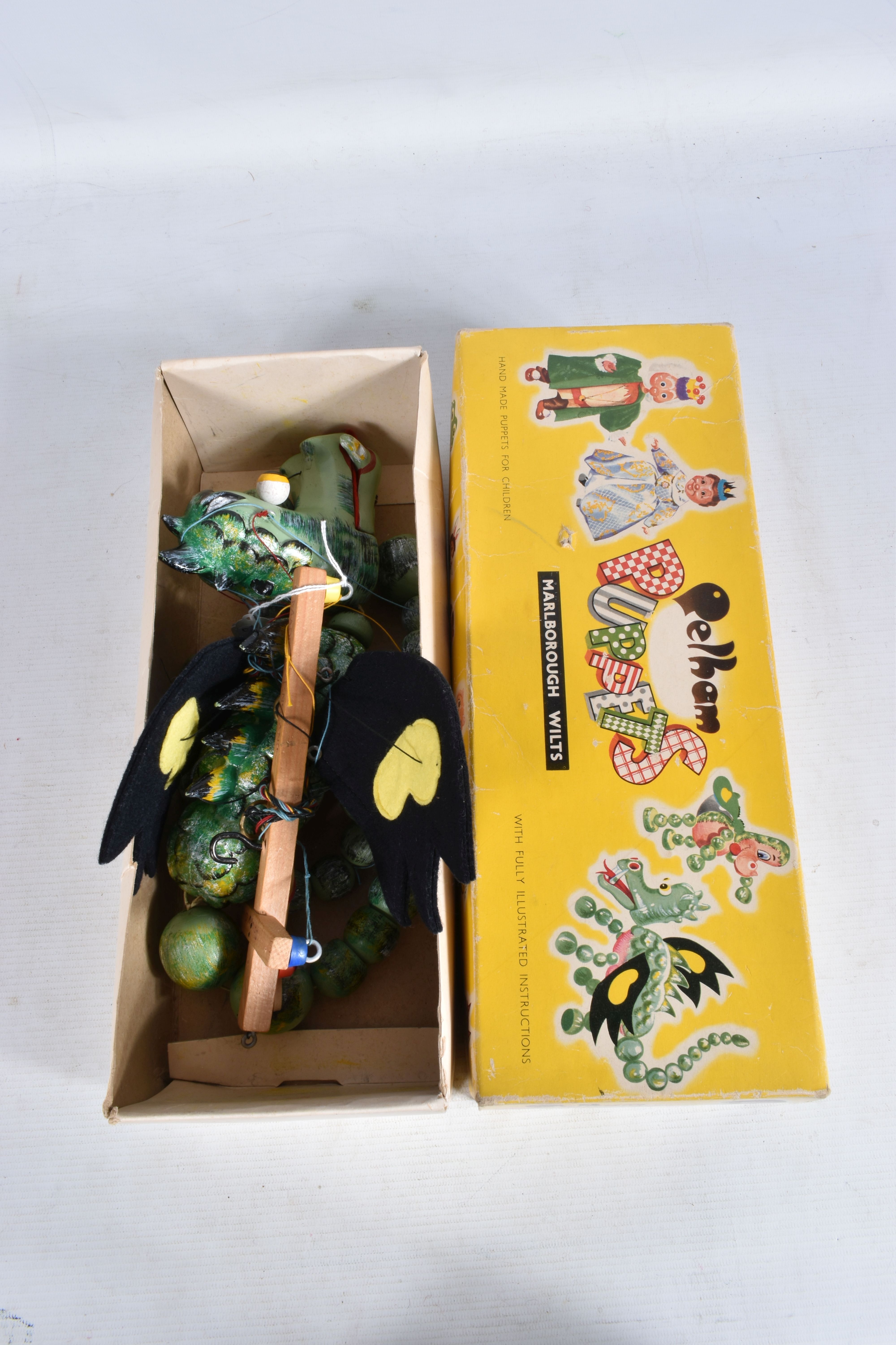 THREE BOXED PELHAM PUPPETS, Mother Dragon, Baby Dragon and Frog, all appear complete and in fairly - Image 2 of 23