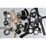 A BOX OF ASSORTED 'CASIO' WATCHES, to include ten 'Casio' wristwatches a ten 'Casio' watch heads (