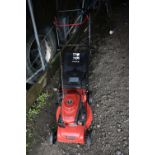 AN EINHALL CP140-B PETROL LAWN MOWER with grass box (UNTESTED BUT ENGINE PULLING FREELY)