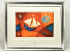 ADAM BARSBY (BRITISH 1969) 'DREAM VOYAGER', a signed limited edition print depicting a stylised