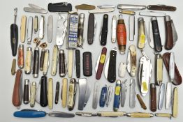 A BOX OF ASSORTED PEN KNIVES, POCKET PRUNING KNIVES, ETC, some promotional items, Royal