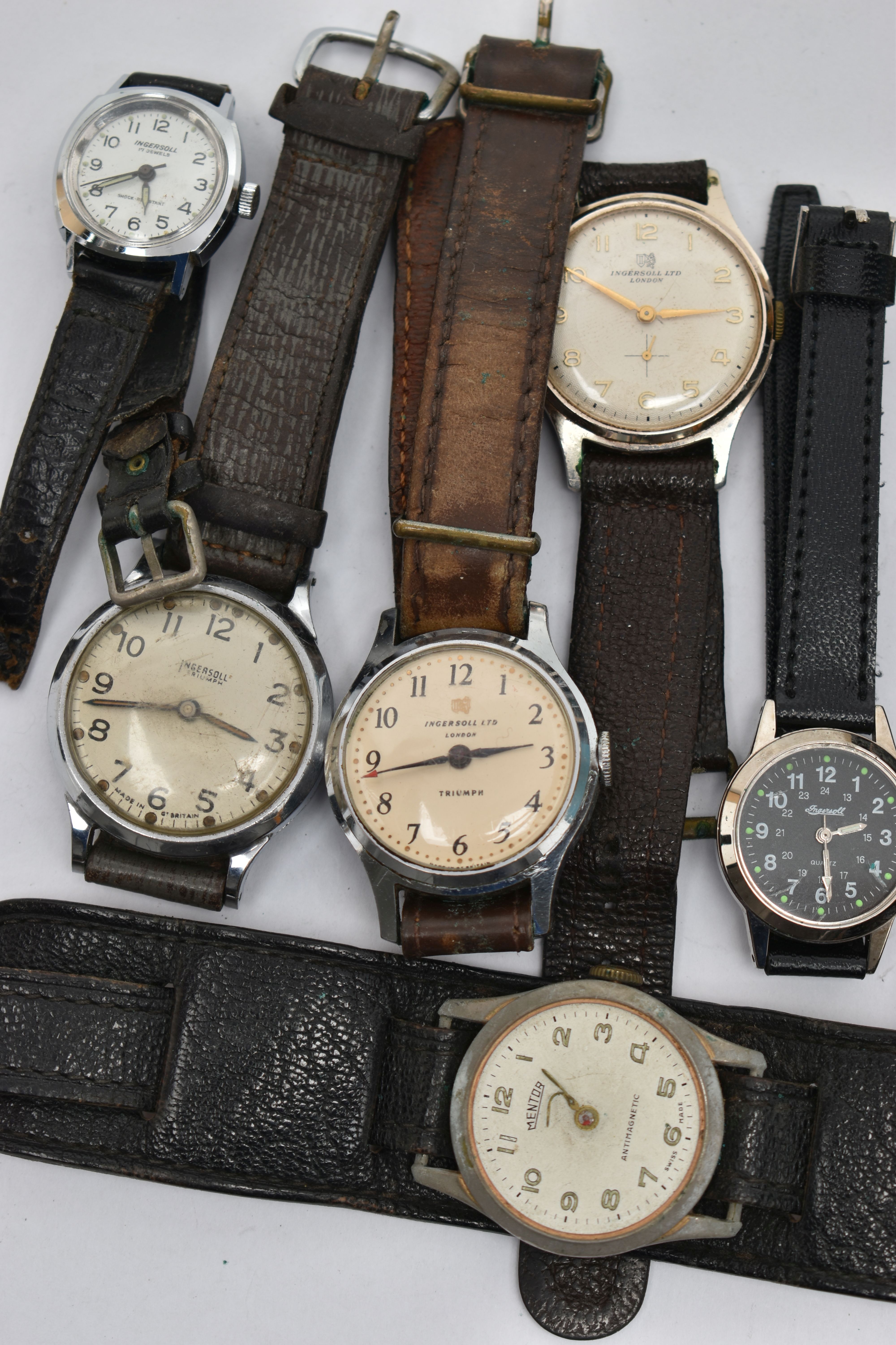 A BOX OF ASSORTED 'INGERSOLL' WATCHES, to include seven 'Ingersoll' wristwatches, a 'Mentor' - Image 3 of 3