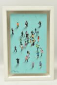 CRAIG ALAN (AMERICAN CONTEMPORARY) 'HOOPS', a contemporary depiction of figures, some playing