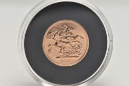 A FULL GOLD SOVEREIGN COIN 2019 ELIZABETH II, 7.988 grams, 0.916 fine, 22.05mm