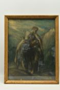 ATTRIBUTED TO CHARLES RICKETTS (1866-1931) 'THE GOOD SAMARITAN', two figures on a path, one