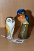 TWO ROYAL DOULTON BIRD FIGURES, comprising a Barn Owl, model no 148, HN169, height 7.5cm, together