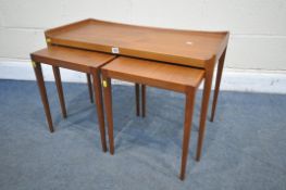 KURT OSTERVIG (1912–1986) FOR JASON MOBLER, A MID-CENTURY TEAK OF THREE TABLES, comprising one