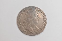 A WILLIAM III OCTAVO 1695 CROWN COIN