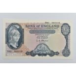 HELMETED (B) BRITANNIA ISSUE FIVE POUND BANK OF ENGLAND CRISP UNC H92 063118 L K O'BRIEN