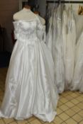 NINE WEDDING DRESSES, all end of season stock clearance, assorted styles and sleeves, Ivory and