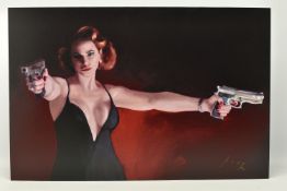 VINCENT KAMP (BRITISH CONTEMPORARY) 'CANDY CLEARS UP', a signed limited edition print depicting a