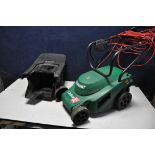 A QUALCAST COBRA QUIET32 LAWNMOWER with grass box (PAT pass and working)