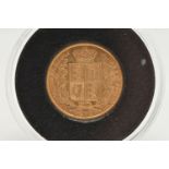 A FULL GOLD SOVEREIGN COIN 1851 VICTORIA, 7.988 grams, 0.916 fine, 22.05mm, London