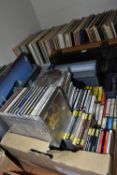 THREE BOXES OF RECORDS AND CDs ETC, most appear to be classical recordings with a number of opera