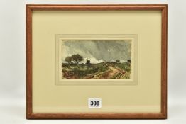 EDMUND MORISON WIMPERIS (1835-1900) STORMY LANDSCAPE WITH WINDMILL, a landscape study with