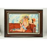 TODD WHITE (AMERICAN 1969) 'MALIBU', a signed limited edition print of female figure relaxing on a