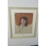 JOHN SERGEANT (1937-2010) 'LILY II' PORTRAIT STUDY, a half-length portrait study of a female figure,