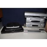 A SELECTION OF VISUAL ELECTRONICS to include Philips DVP3055V DVD/vhs recorder, Bush vhs player