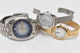 THREE WRISTWATCHES, to include a ladys 'Citizen Eco Drive' wristwatch 871030066, a gents 'Seiko
